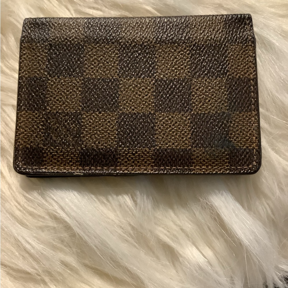 Louis Vuitton Damier Ebene Card & Key Holder - Brown Check
